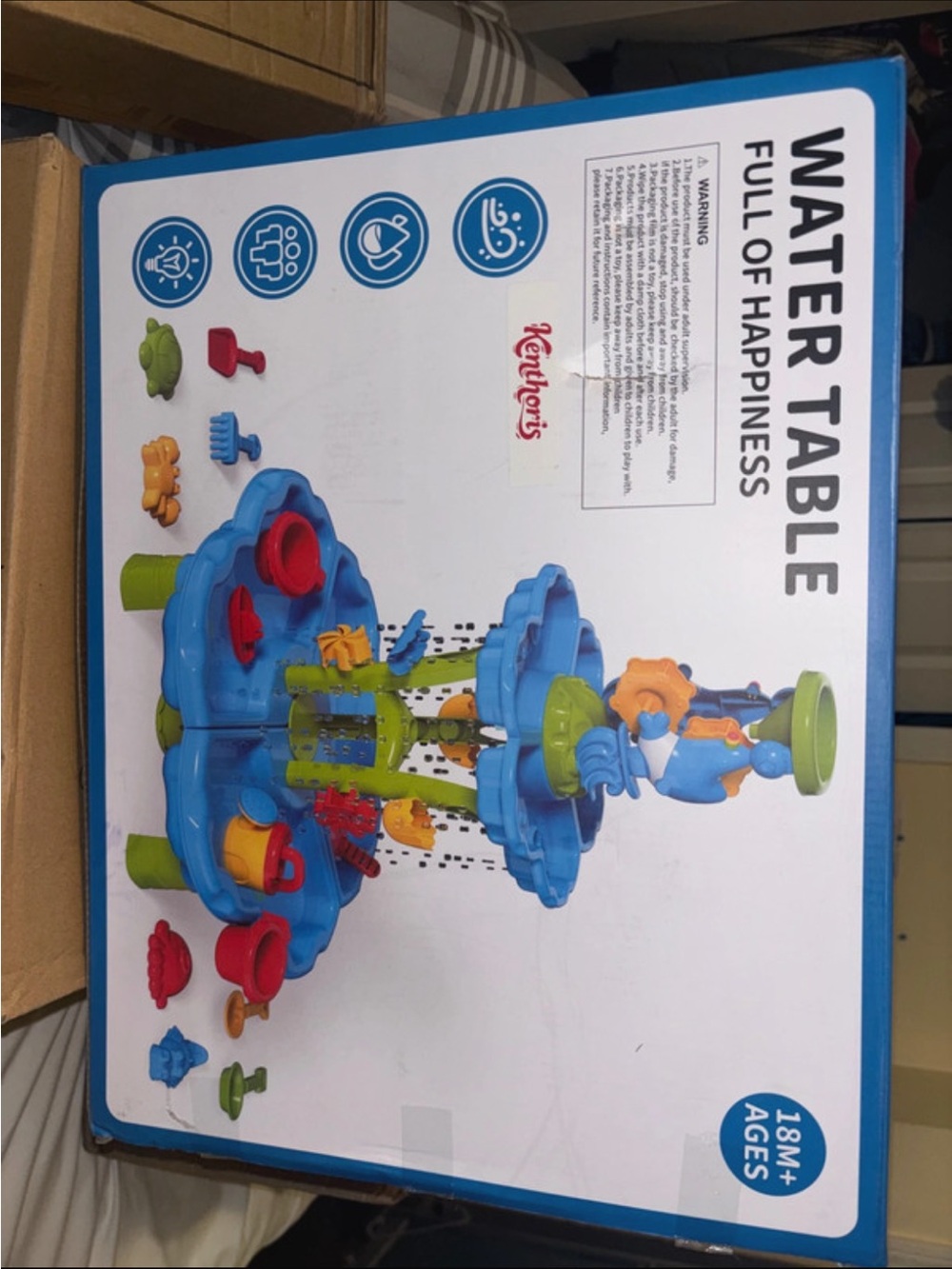 Blue & Green Water Table Playset for Kids